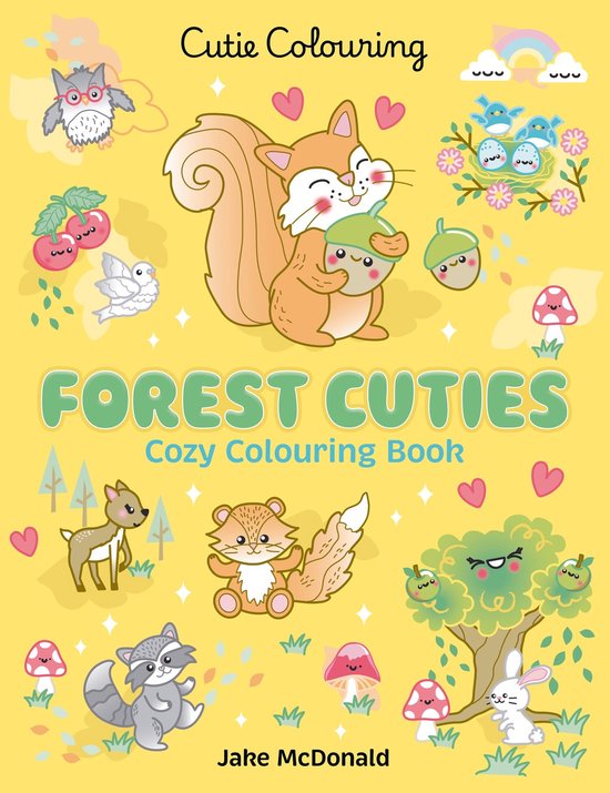 Cutie Colouring- Forest Cuties: Colouring Book - cover
