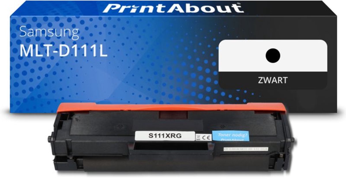 PrintAbout Huismerk Samsung MLT-D111L (SU799A) Toner Zwart Hoge capaciteit