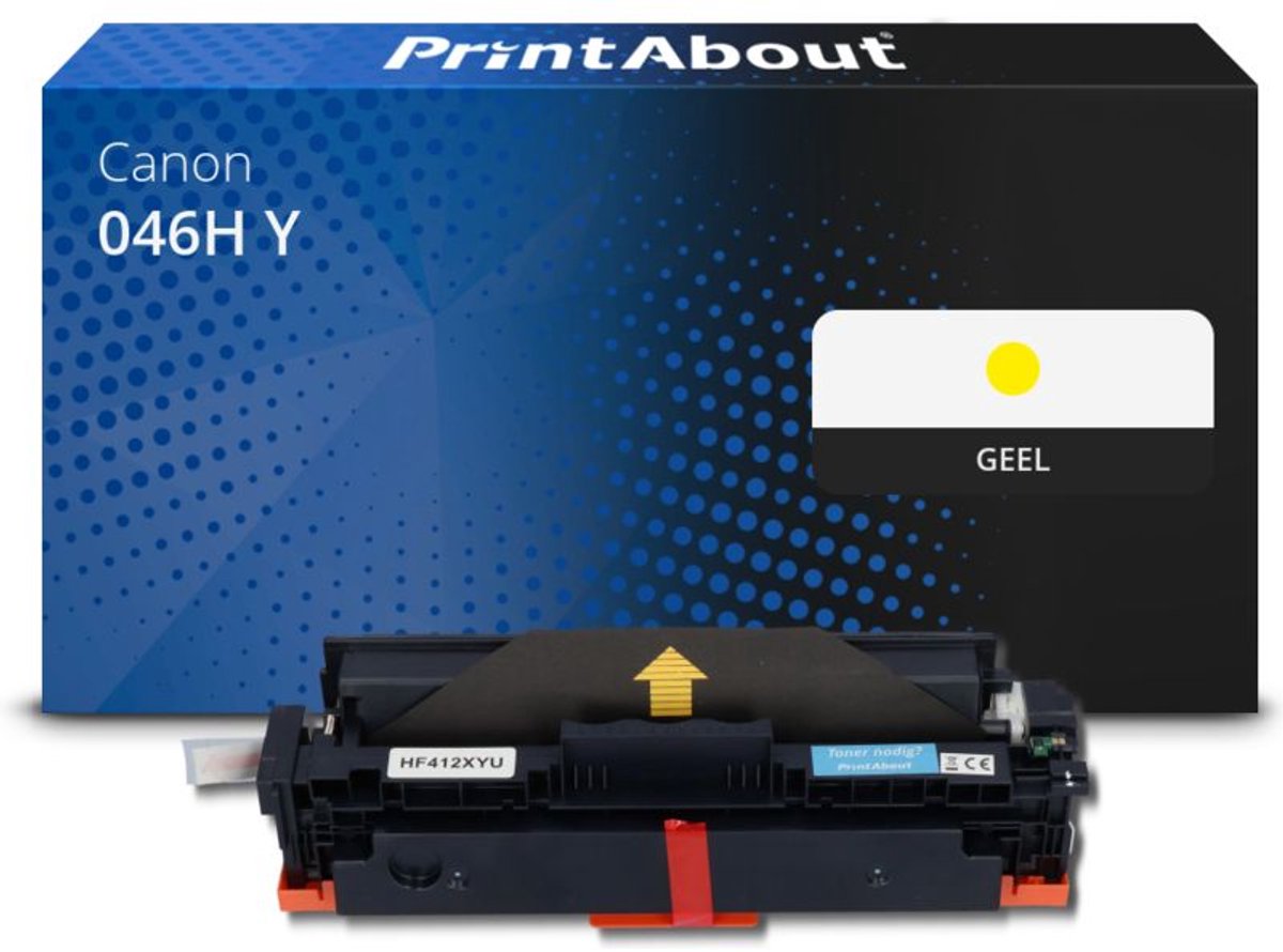 PrintAbout Huismerk Canon 046H Y Toner Geel Hoge capaciteit