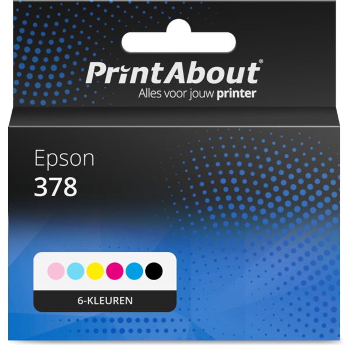 PrintAbout Huismerk Epson 378 (T3781/82/83/84/85/86) Inktcartridge 6-kleuren Voordeelbundel