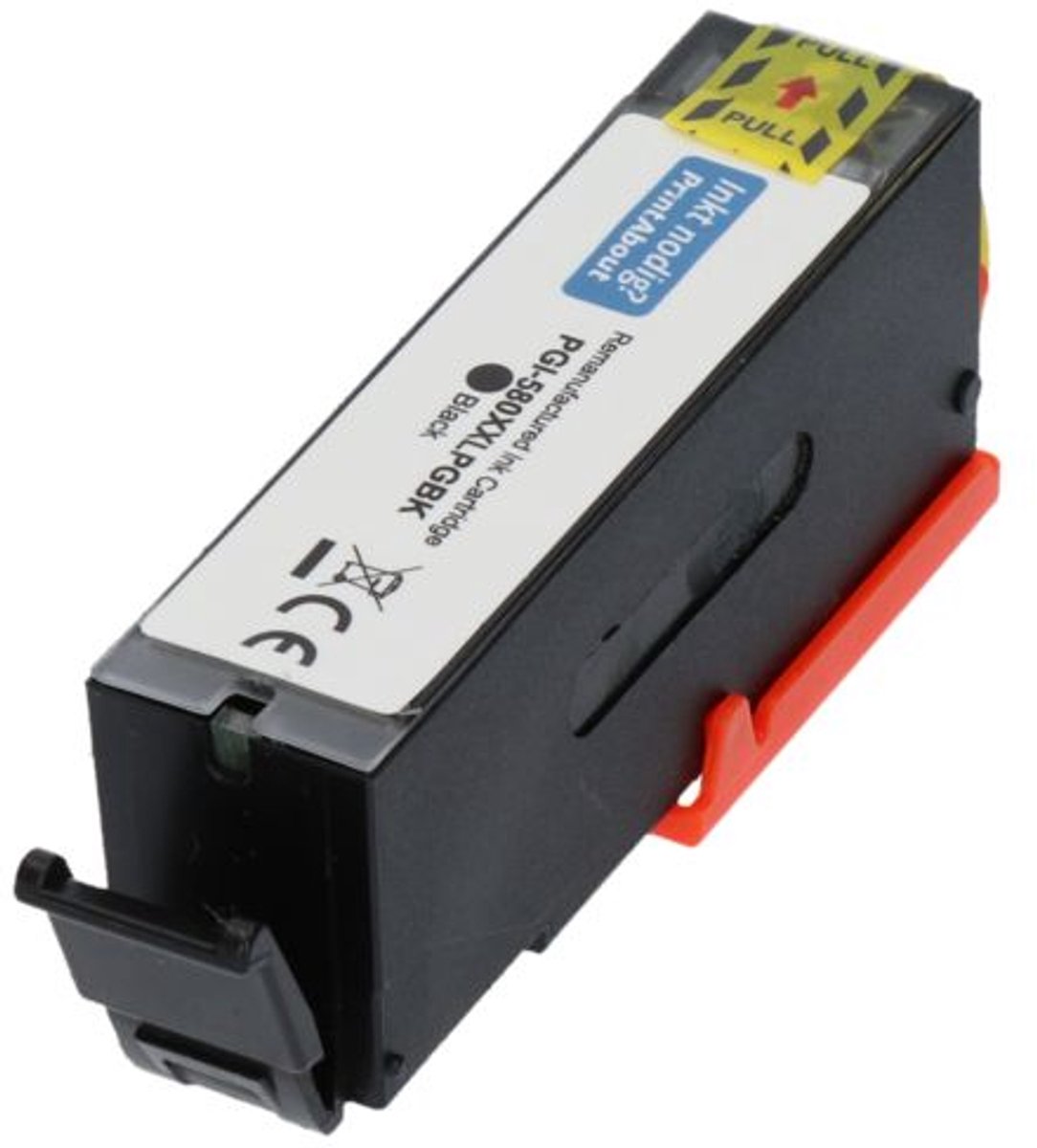 PrintAbout huismerk Inktcartridge PGI-580 PGBK Zwart geschikt voor Canon