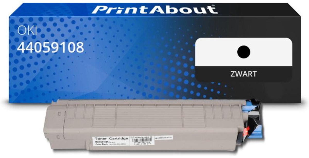 PrintAbout - Alternatief voor de OKI 44059108 / zwart