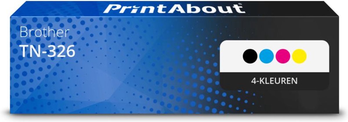 PrintAbout - Alternatief voor de Brother TN-326BK / 4 Kleuren