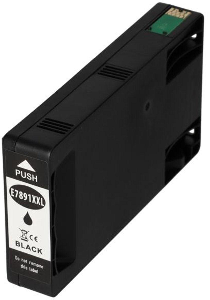 PrintAbout huismerk Inktcartridge T7891 Zwart geschikt voor Epson