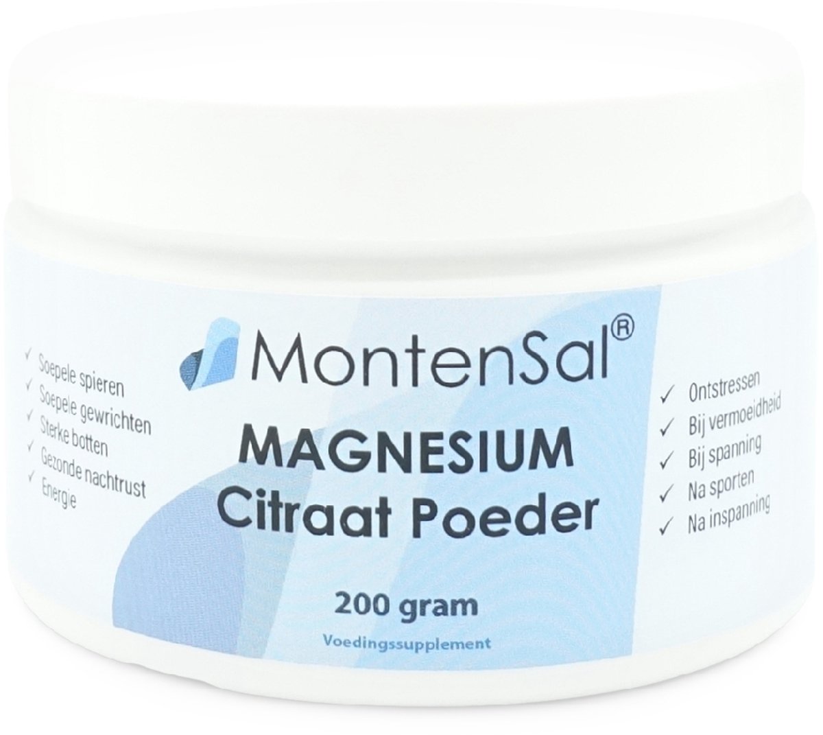 MontenSal - Magnesium Citraat Poeder - 200 gram