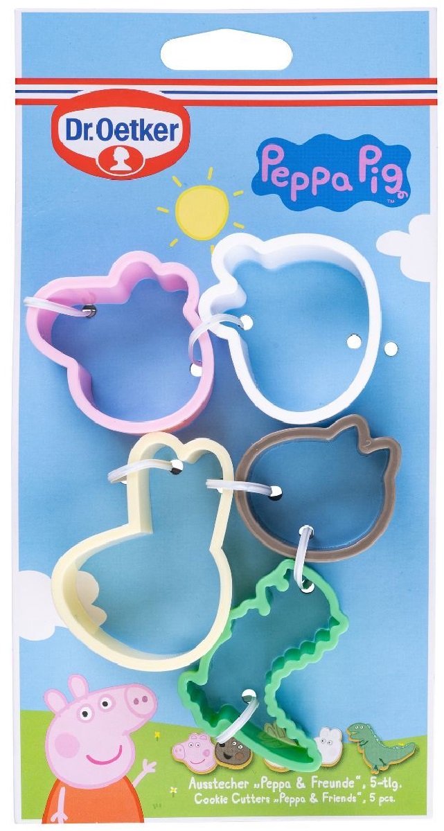 Dr. Oetker Peppa Pig & Friends - Koekjes Uitstekers Set pc/5