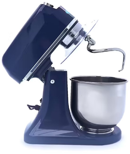 Maxima Planeetmenger 7 L Tot 2 Kg Deeg Staalblauw - RVS Mengkom - 11 Snelheden - Keukenmachine - Standmixer - Keukenrobot - 7 liter - Blauw van Maxima — afbeelding 4