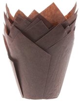 Bol.com House of Marie Muffin Bakvormen - Muffin Vormpjes Papier - Tulp Bruin - pk/36 aanbieding