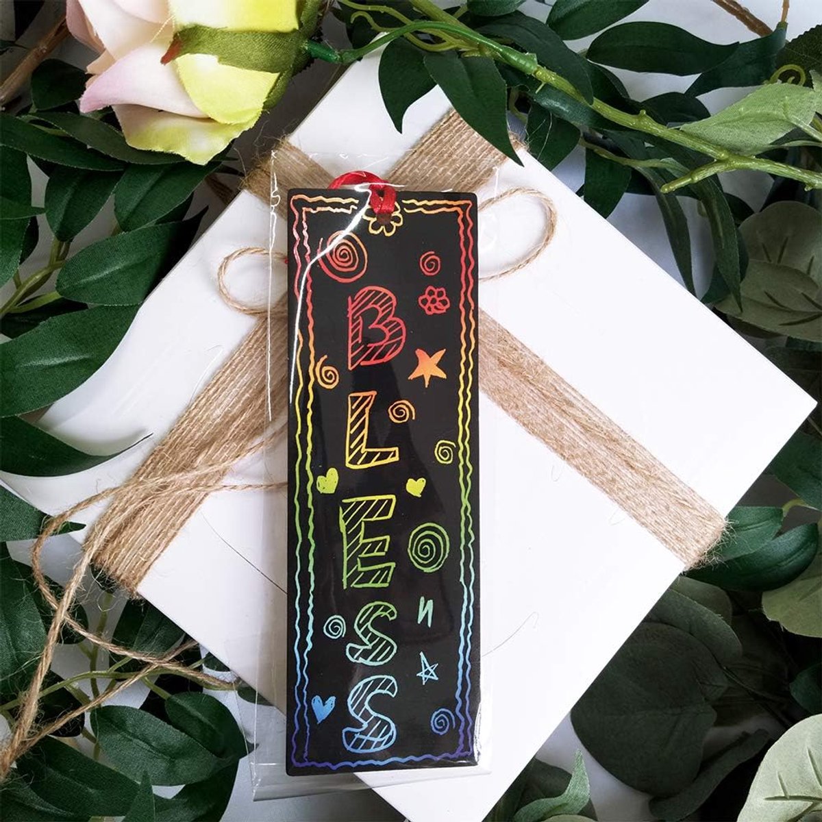 Partizzle 36x Magische Boekenleggers - Scratch Art Tekenen - Bladwijzer Uitdeelcadeautjes - Grabbelton Traktatie Cadeautjes - Voor Kinderen — afbeelding 9