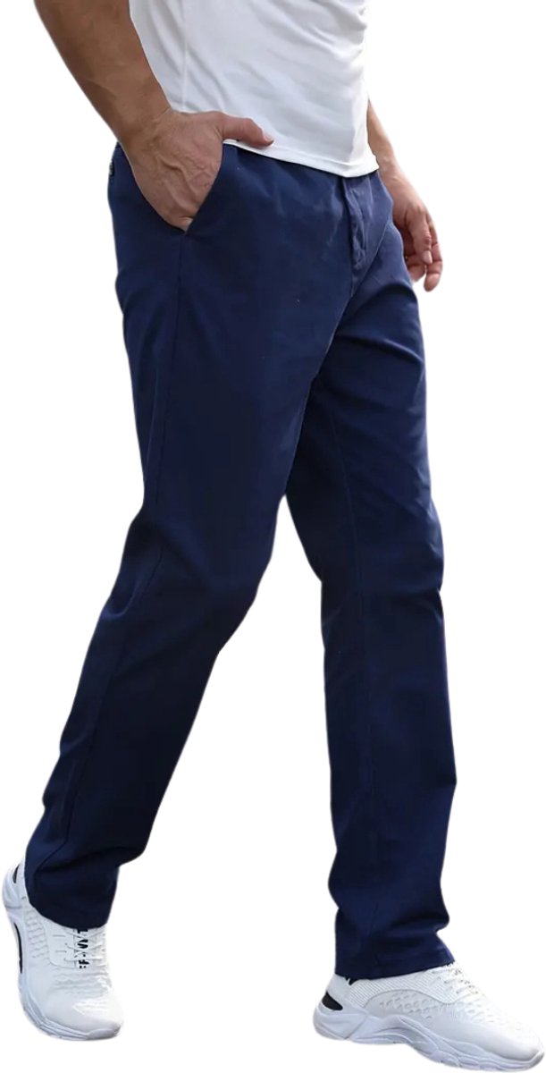 Bovista Golfbroek Heren - Golfkleding - Golfen - Golf Accessoires - Nette Pantalon - Marineblauw S - Maat 46 van Merkloos — afbeelding 4