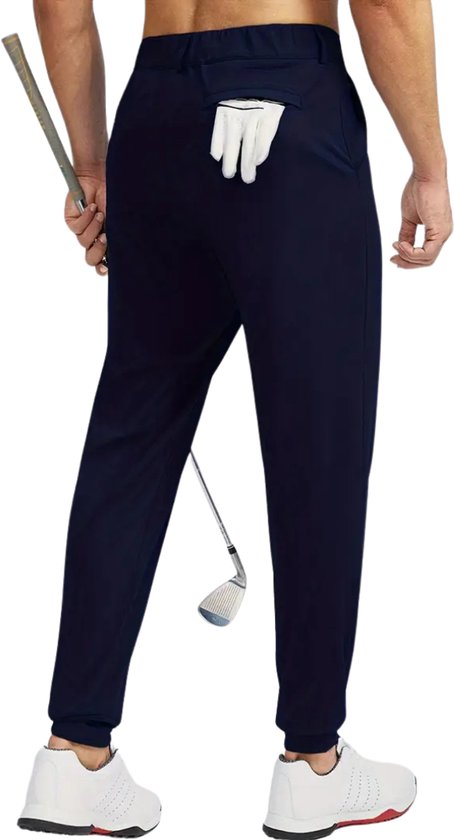 Bovista Golfbroek Heren - Golfkleding - Golfen - Golf Accessoires - Nette Pantalon - Marineblauw S - Maat 46