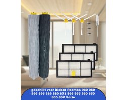 13 stks 800 900 serie vervangende onderdelen kit geschikt voor iRobot Roomba 980 960 896 895 886 880 871 866 865 860 850 805 800 Serie zijborstel rubber roller accessoires kit
