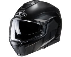 Hjc I100 Beis Zwart Grijs MC5SF Systeemhelm - Helm