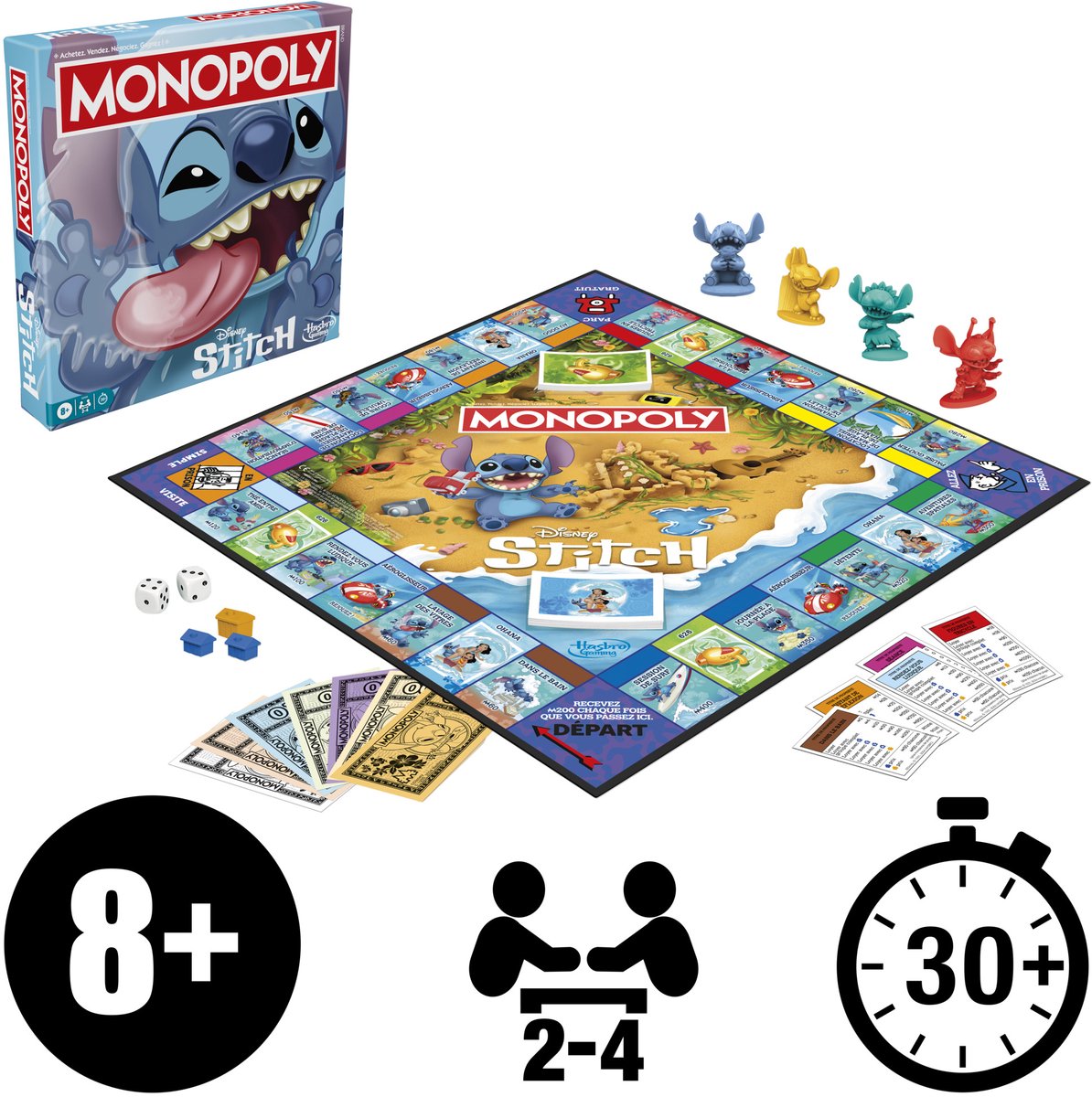 Monopoly Disney Stitch - Bordspel - Franstalig — afbeelding 7