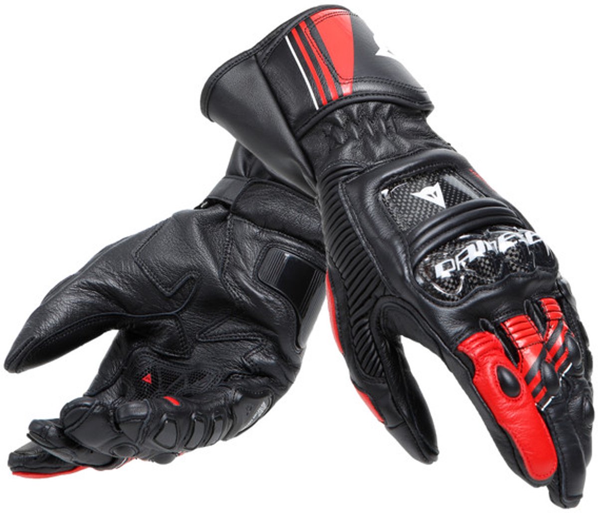 Dainese Druid 4 Zwart Lava Rood Wit Handschoenen - Handschoen