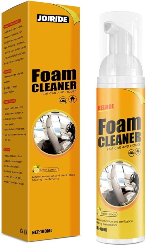 Foto: Joiride foam cleaner schuimreiniger allesreiniger vlekkenverwijderaar foam cleanser leer reiniger auto interieur reiniger meubelreiniger spraysoff
