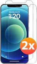 Geschikt voor iPhone 12 / 12 Pro Screenprotector Tempered Glass - 2 stuks Beschermglas