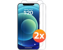 foto van Geschikt voor iPhone 12 / 12 Pro Screenprotector Tempered Glass - 2 stuks Beschermglas