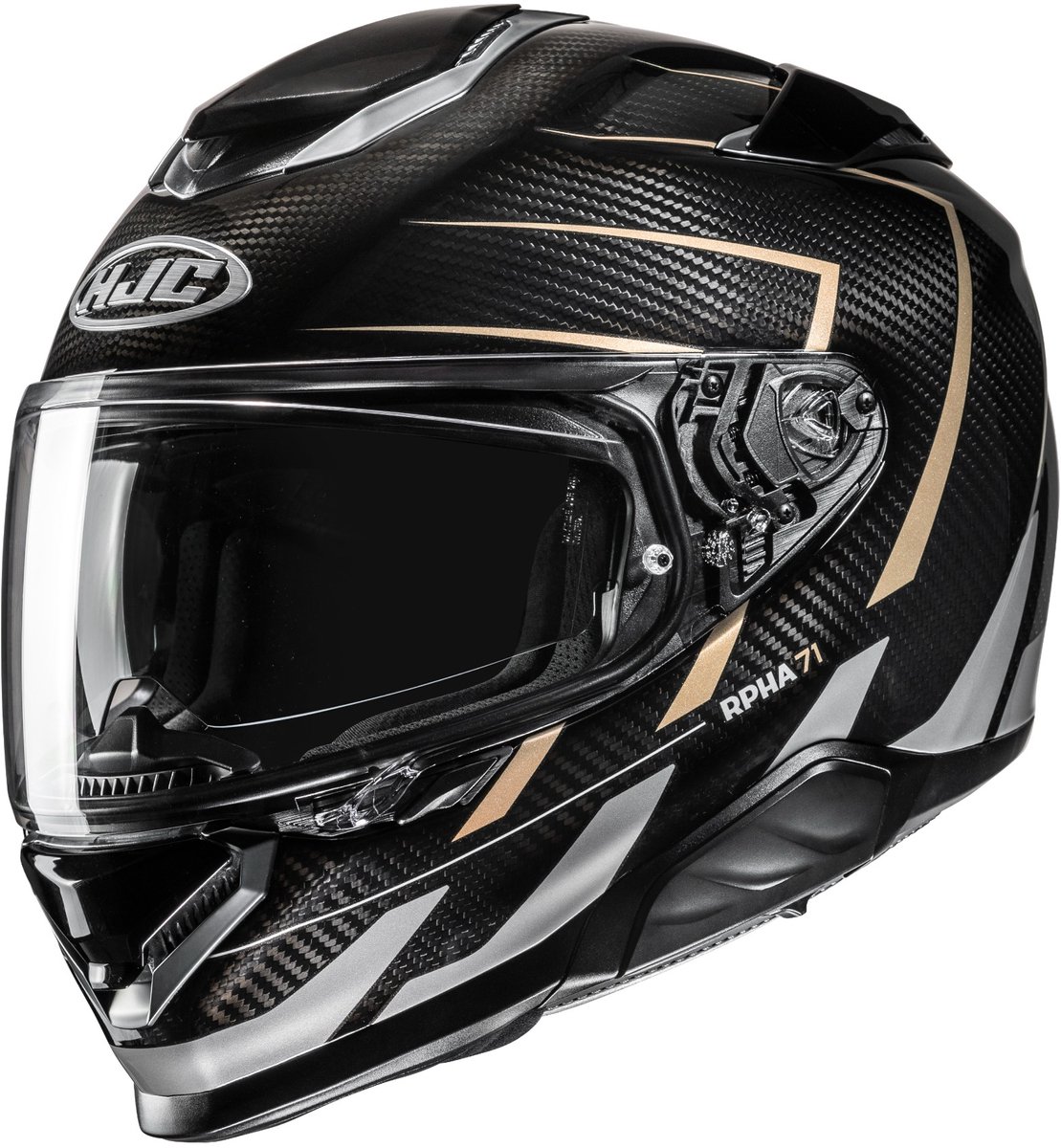 HJC RPHA 71 Carbon Cano Zwart Goud Zilver Integraalhelm - Maat L - Helm