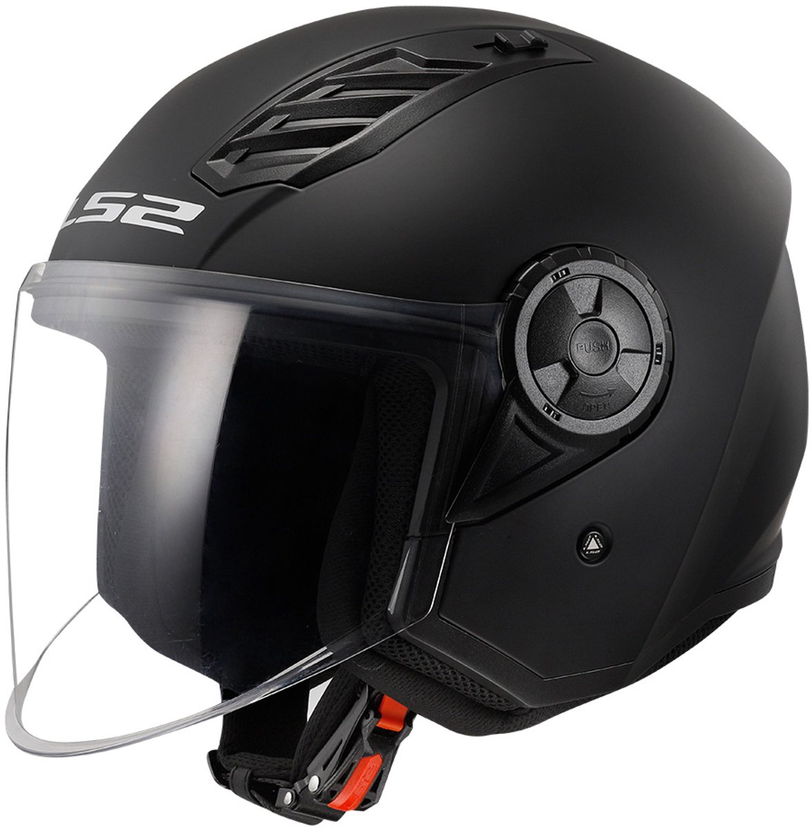LS2 OF616 Airflow II Solid Mat Zwart 06 Jethelm - Maat XXXL - Helm