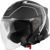 Casque jet Bluetooth Bogotto H586 BT Illus Zwart Grijs - Taille M - Casque