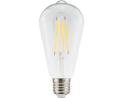 E27 LED Filament Lamp Edison ST64 - Energielabel A - 3.8 Watt - 806 Lumen - 2700K Warm Wit - Transparant glas