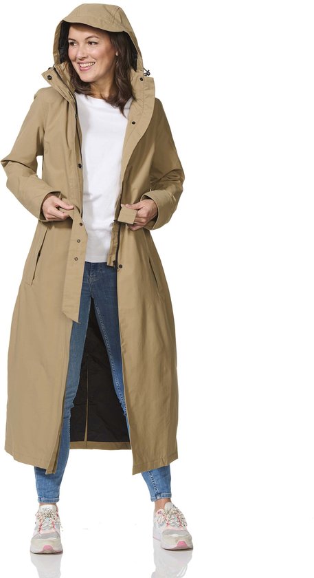 Happy Rainy Days Lange Regenjas Dames Montreal Camel