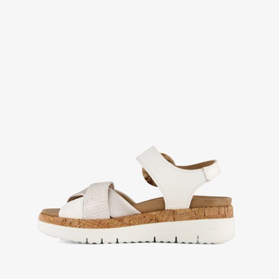 Sandales femme en cuir Hush Puppies blanc - Taille 38 - Semelle amovible