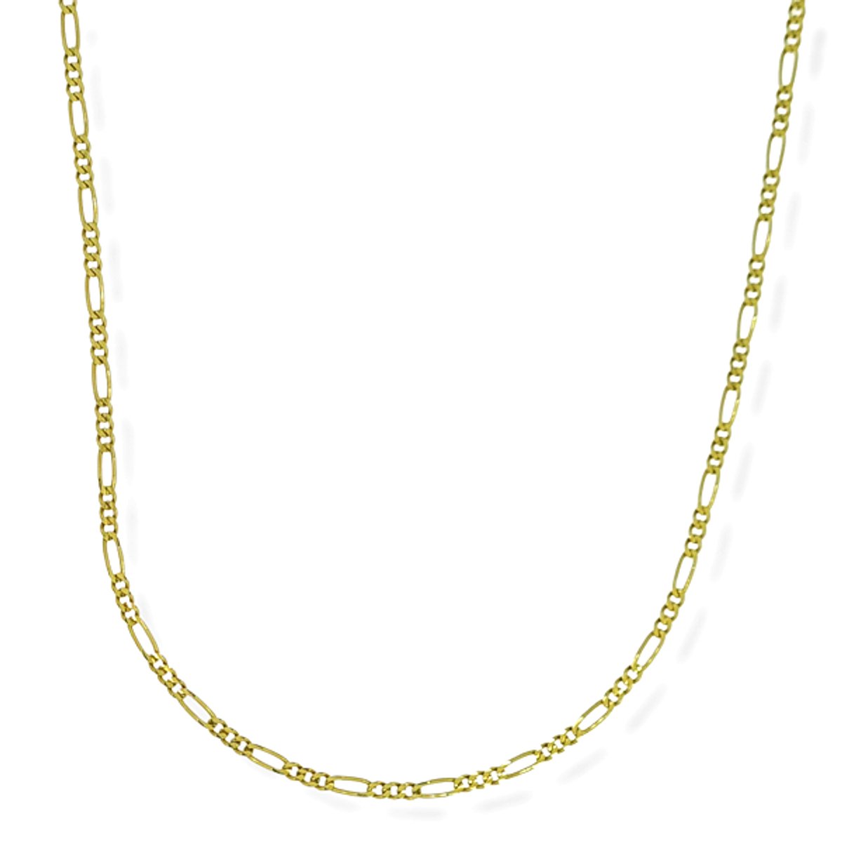 Gouden Figaro Ketting 2.5 mm 55 cm 14 karaats