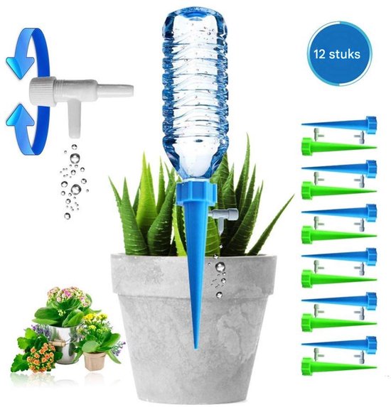 Automatische Irrigatieset, 12 Stuks Instelbaar Irrigatiesysteem Irrigatie Voor Potplanten Tuinplanten Bloemen Geschikt Verzorging Van Je Binnen En Buiten Thuisplanten 683125369