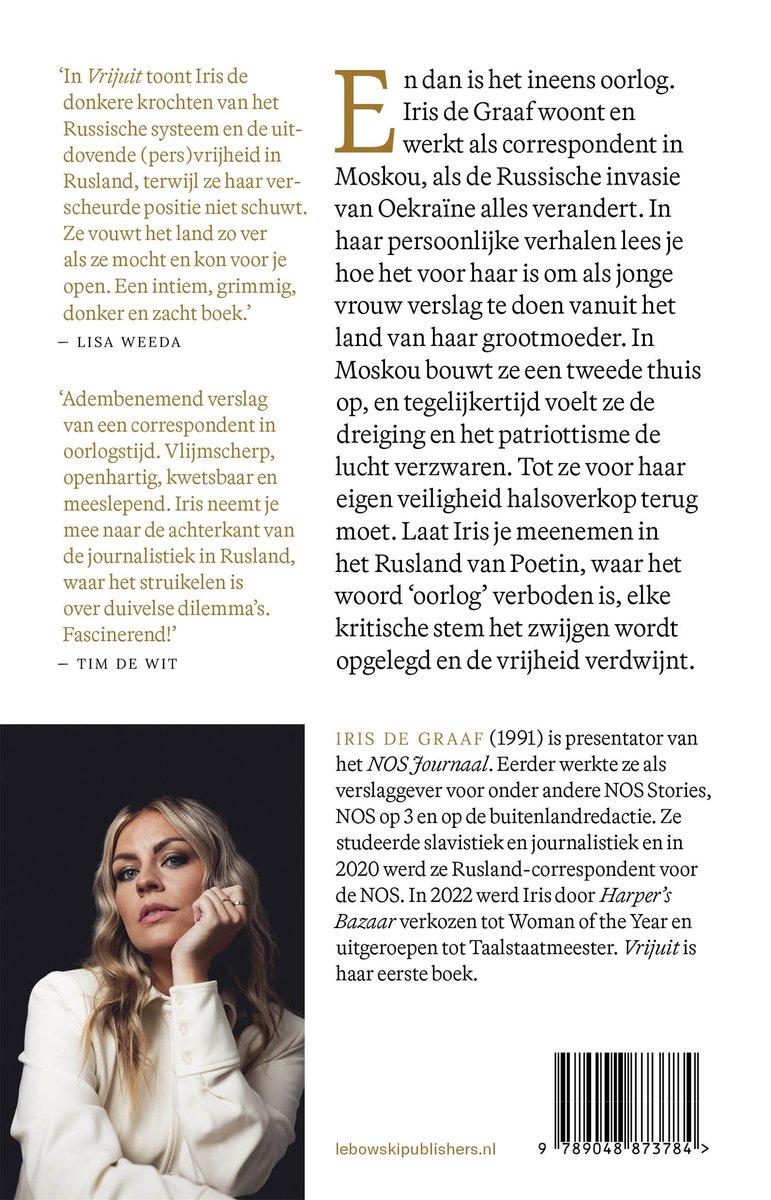 Vrijuit - back cover