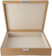 Collection Emilie - boîte de rangement - beige - boîte de rangement de luxe pour bijoux et accessoires - taille L