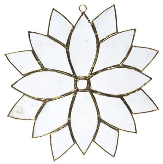 Raamhanger lotus capizschelpen