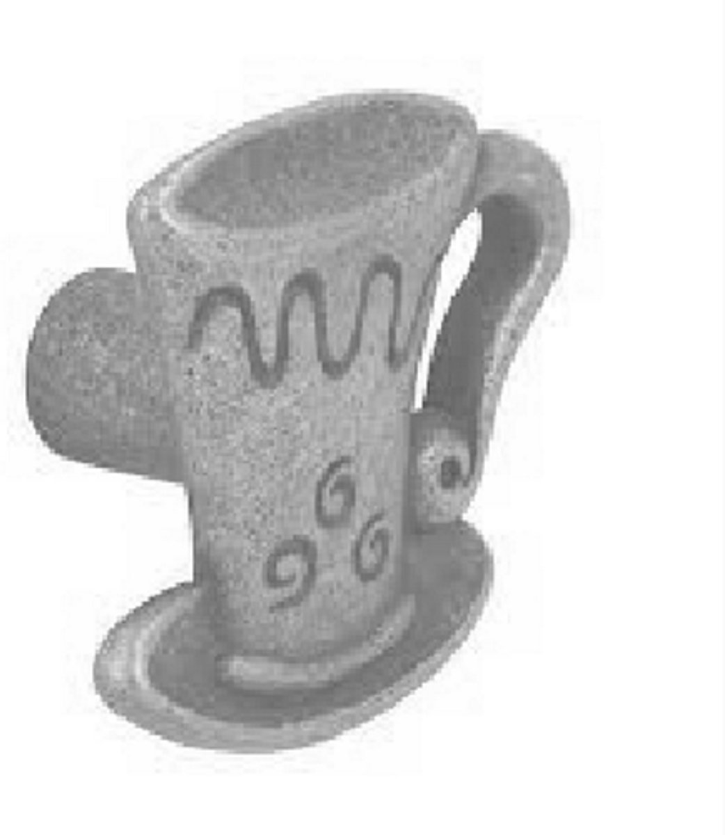 Meubelknop "Kopje" Tin 4cm – Theekop - sierbeslag - Unieke Knop voor o.a. Meubels, Lades en Kastjes