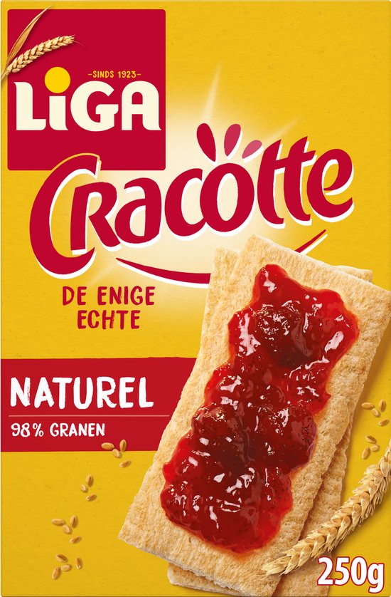 LiGA Cracotte Luchtige Crackers Naturel 6 x 250g - Crackers