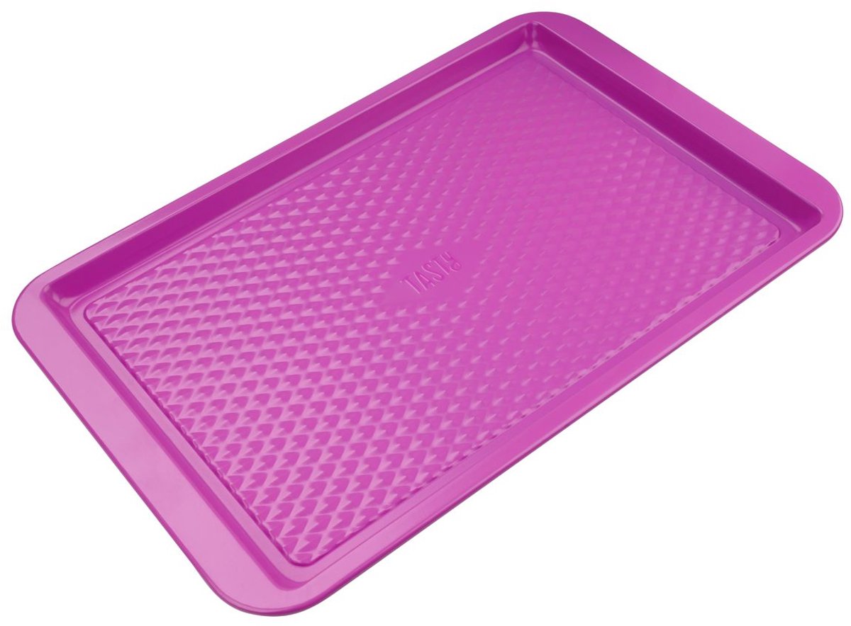 Rechthoekige fuchsia bakplaat 38 x 25 cm Tasty Pâtisserie