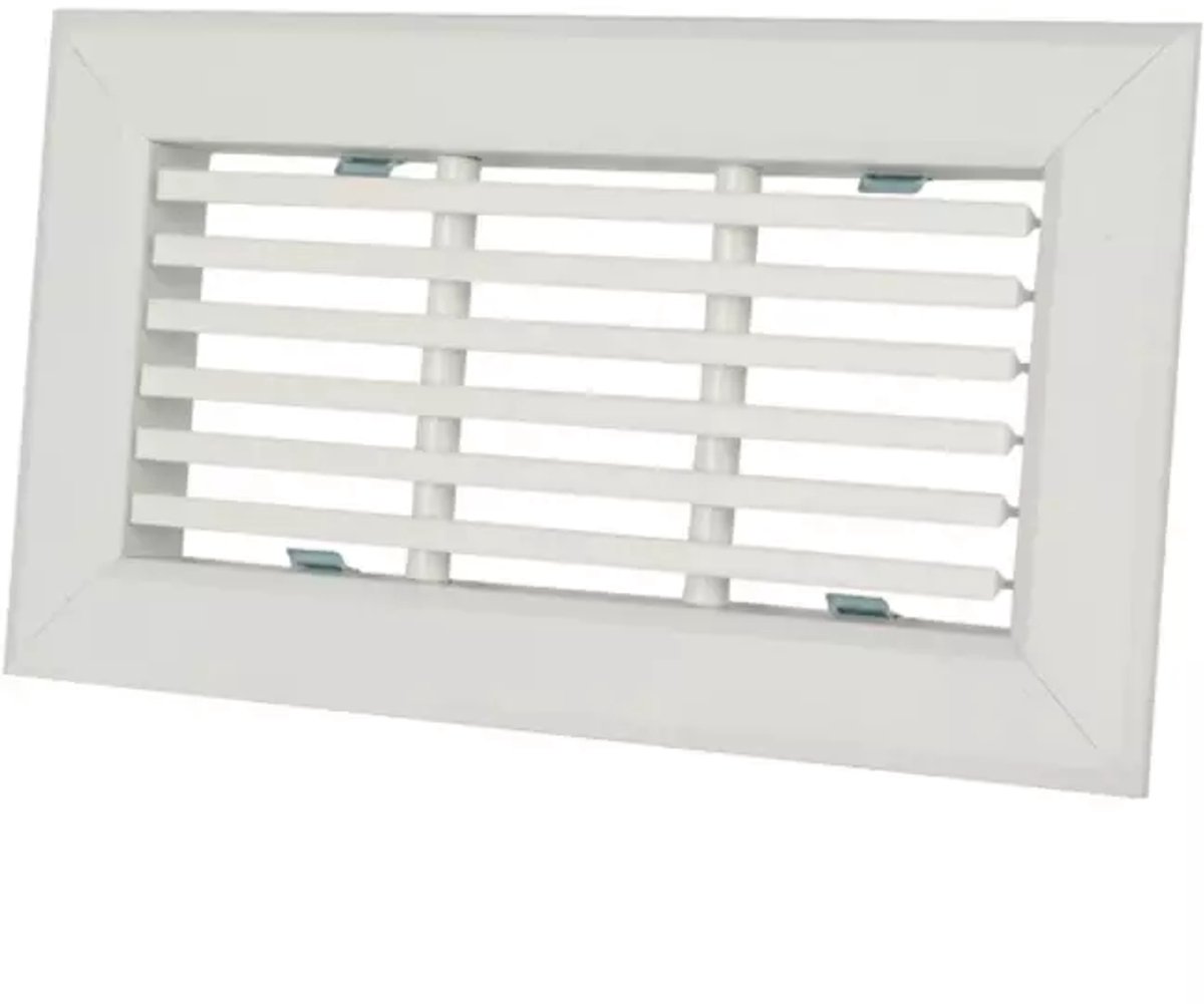 Vent-Axia Uniflexplus rooster met vaste lamellen 200x100 voor wandcollector