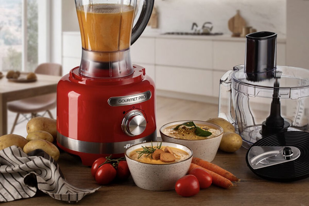 Ariete 1782/00 - Moderna food processor - keukenmachine - hakmolen - blender - Rood thumbnail 6