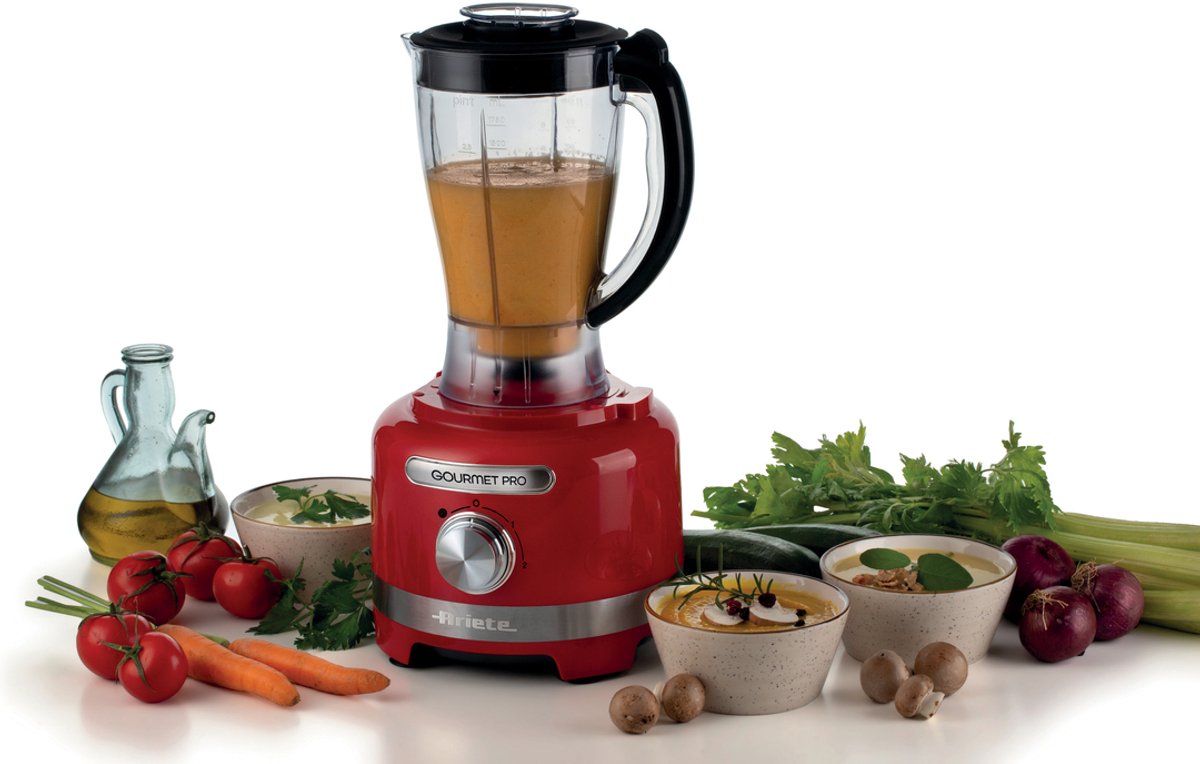 Ariete 1782/00 - Moderna food processor - keukenmachine - hakmolen - blender - Rood thumbnail 2