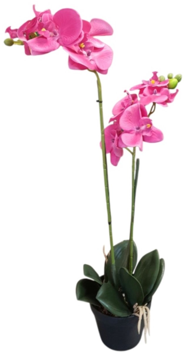 Mica Decorations kunstplant Phalaenopsis Orchidee donker roze H67xD25cm
