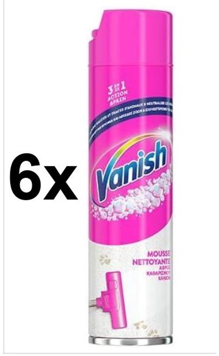 Vanish Oxi Action Tapijtreiniger - Vlekverwijderaar - Schuim - 6x 600ml