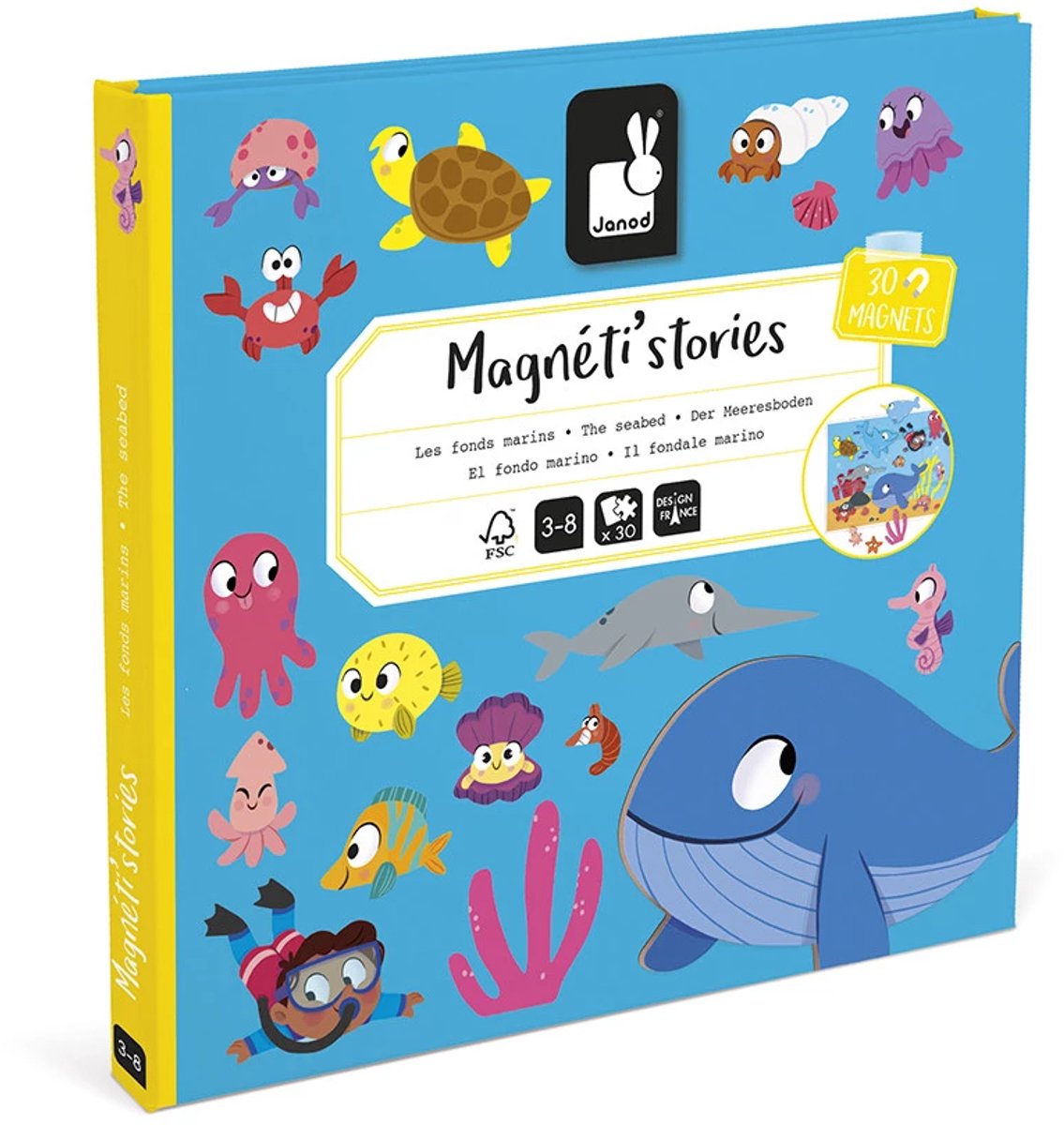 Janod - Magneti Stories - De zeebodem – Educatieve magneetset — afbeelding 11