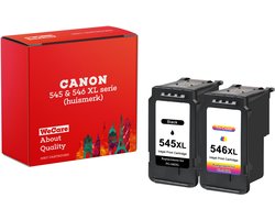 weCare 2-pack - geschikt voor Canon PG-545 XL + CL-546 XL - Pack Kleur en Zwart