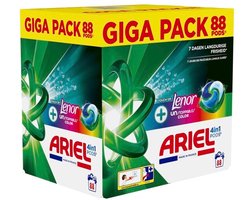 Ariel - +Touch of Lenor Unstoppables Color 4-in-1 Pods - 88 Wasbeurten