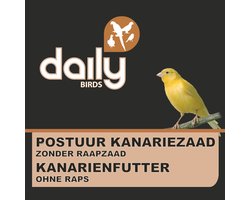 DAILY BIRDS - POSTUUR KANARIEZAAD-4KG-ZONDER RAAPZAAD-KWEEK-GEEN KLEURPIGMENTERING