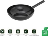 Wok COMBEKK Forest Easy - Ø 28 cm - céramique - sans PFAS - revêtement antiadhésif - induction - recyclé