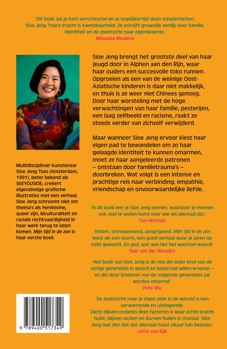 Mijn tijd in de zon - back cover