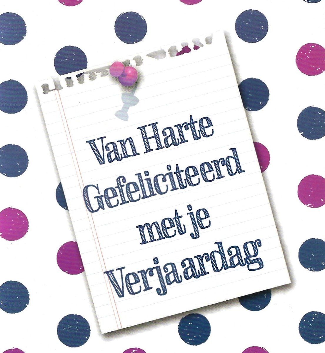 Wenskaart | 10 stuks | Van harte gefeliciteerd met je verjaardag