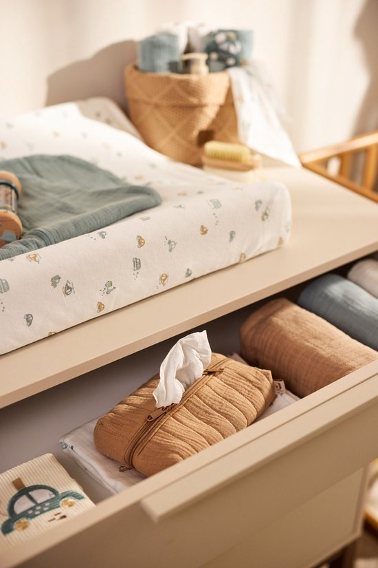 Jollein Aankleedkussenhoes Jersey 50x70cm - Zachte Hoes Baby Aankleedkussen - On The Go — afbeelding 5