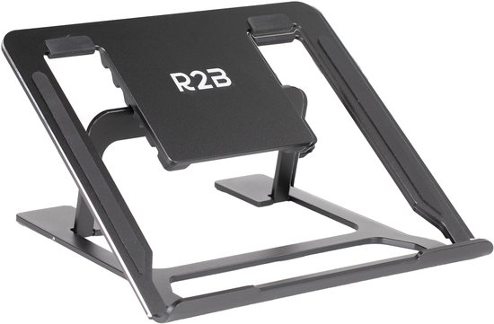 R2B Laptop standaard Model "Eindhoven" - Zwart
